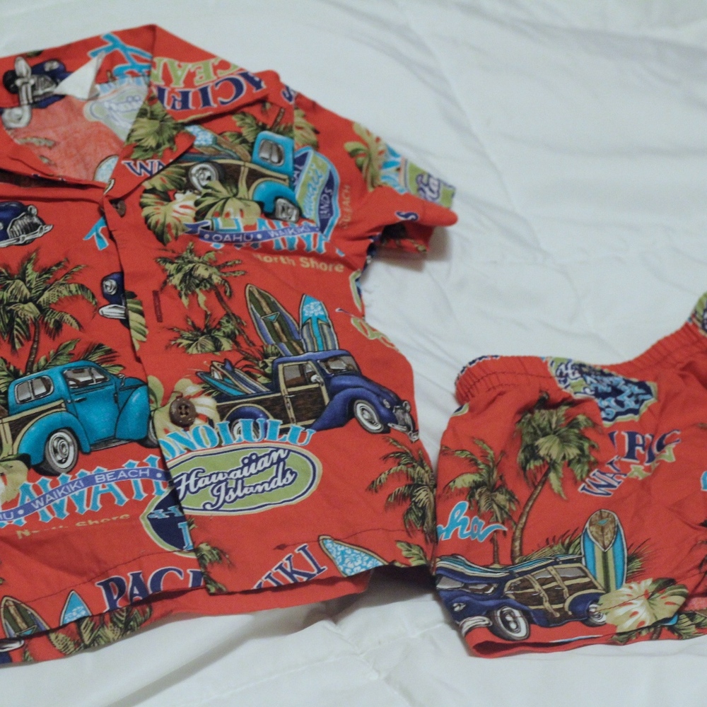 hawaiian outfit matching set